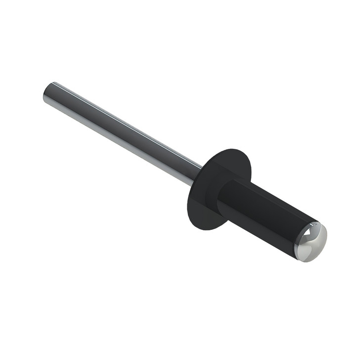 Заклёпка вытяжная Daxmer 4,8х12 RAL 7021 (500 шт) ал/нерж