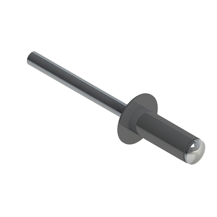 Заклёпка вытяжная Daxmer 4,0х10 RAL 7037 (750шт) сталь/сталь